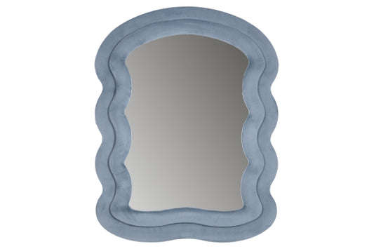 MORE AMOR MIRROR WAVE B 70X90CM POWDER BLUE - 5926159