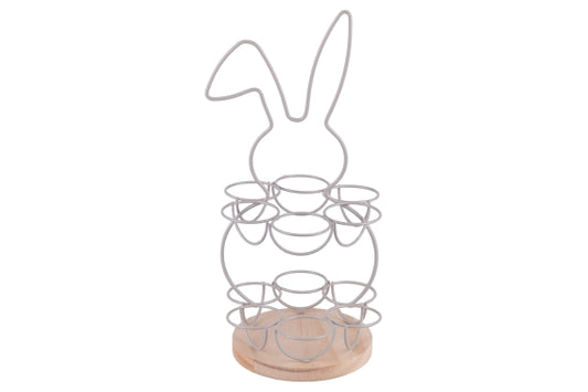 METAL EGG HOLDER RABBIT 16X34.5CM - 5926325