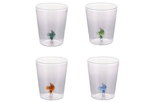 OCEAN TUMBLER WATER FISH 3D 420ML 4ASS - 5926363