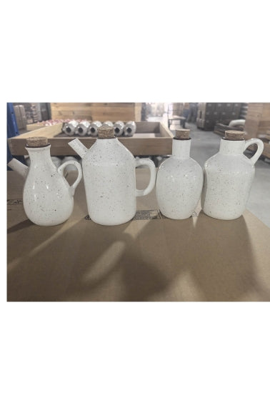 SHABBY CERAMIC OIL BOTTLE C 4ASS - 5926432
