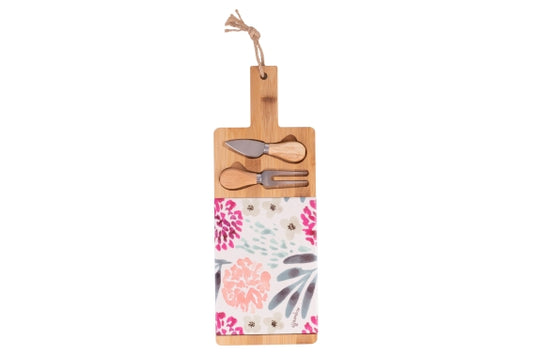 NEW ACQUERELLO CUTTING BOARD +2 CUTLERY15X41CM - 5926464