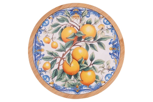 FRUIT LIFE TILE D20CM LEMONS CERAMIC/BAMBU - 5926470