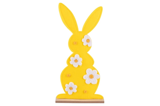 I PASQUALINI BUNNIES WOOD/FELT 19.5X41 YELLOW - 5926653