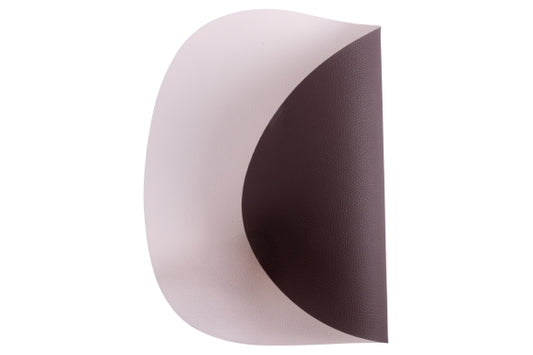 STONE PVC PLACEMAT 44X37 D/FACE WHITE/BROWN - 5926719
