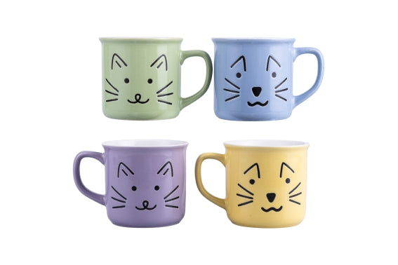 LOVE CAT COLORS 320ML MUG 4ASS IN DISPLAY BOX - 5926862
