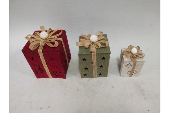 XMAS SET 3 FELT GIFTS 3 ASS - 5926909
