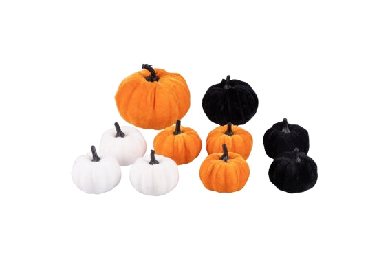 PUMPKIN SET 10 DARK PUMPKINS - 5927010