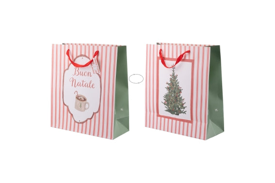 XMAS COTTAGE GIFT BAG 36x15x40CM - 5927535