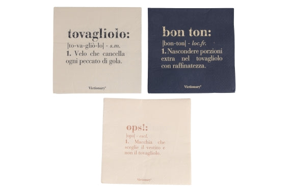 VICTIONARY  SET 30 TOVAGLIOLI CARTA  3 ASS - 5927617