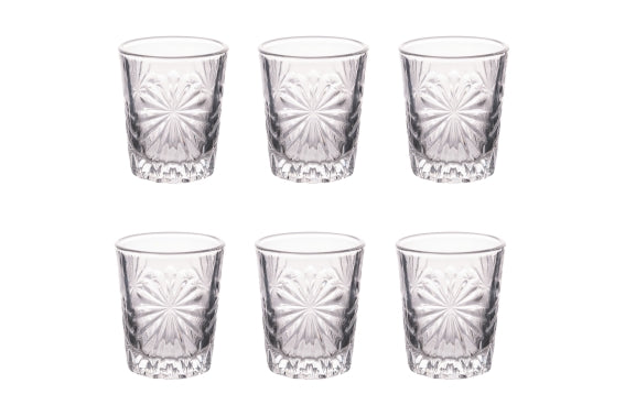FLOWER SET 6 LIQUEUR GLASSES 50ML -  5927747