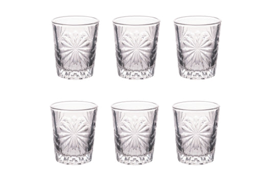 FLOWER SET 6 LIQUEUR GLASSES 50ML -  5927747