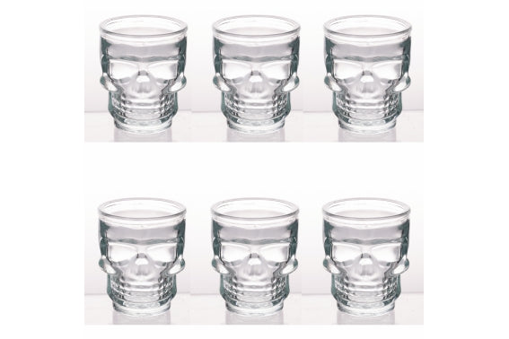 GLACE SKULL SET 6 LIQUEUR GLASSES 50 ML - 5927748