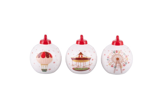 XMAS CIRCUS CHRISTMAS BALL 3 ASS - 5927837