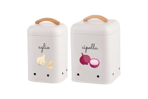 BISTROT SET 2 CONTAINERS ONION+GARLIC - 5927915