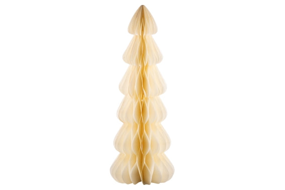 XMAS DEC. PAPER TREE A / MAGNET 95CM CREAM - 5928153