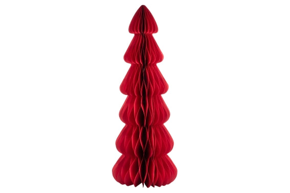 XMAS DEC. PAPER TREE A / MAGNET 95CM RED - 5928154