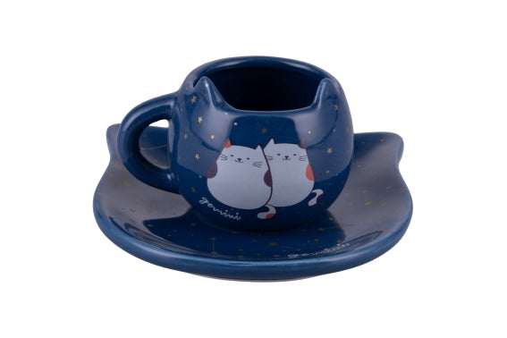 OROSCOCATS GEMINI CUP AND SAUCER SET - 5928196