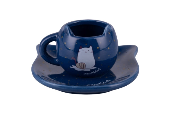 OROSCOCATS CUP AND SAUCER SET AQUARIUS  - 5928204