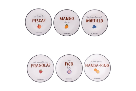 LE TRAVISATE 6 ASS. FRUIT SAUCERS - 5928231