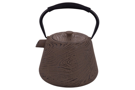 1000ML BROWN CAST IRON TEAPOT - 5928257
