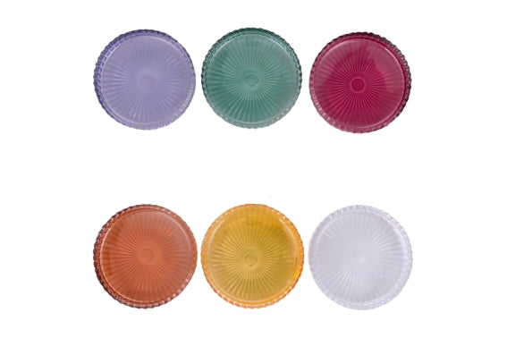 IMPERIAL COLOR SET 6 COASTERS 10CM 6 ASS - 5928392