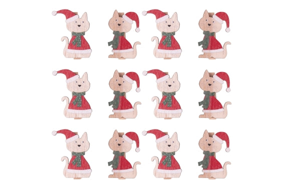 MERRY MIAO SET 12 GIFT CLIPS - 5928591