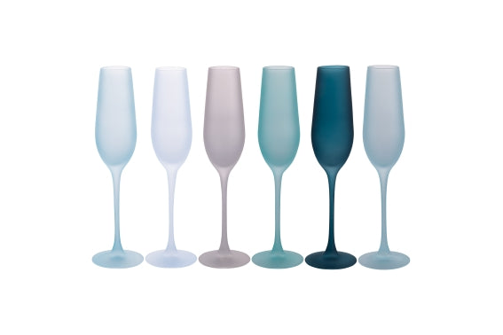 HAPPY HOUR OCEAN SET 6 FLUTE FROSTED 190ML - 5928689