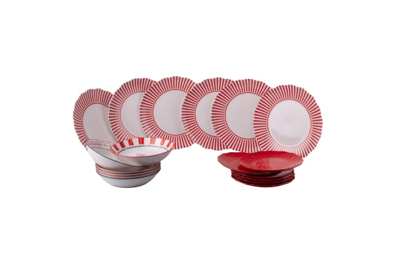 XMAS RETRO DINNER SET 18PCS - 5929049