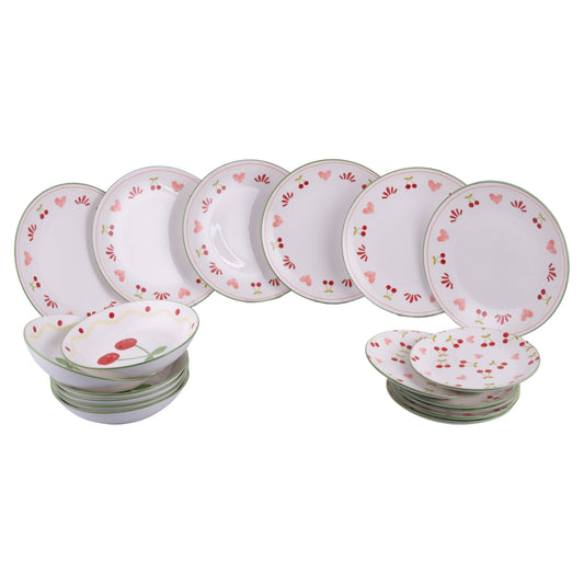 CHERRY HEART TABLE 18PCS - 5926667