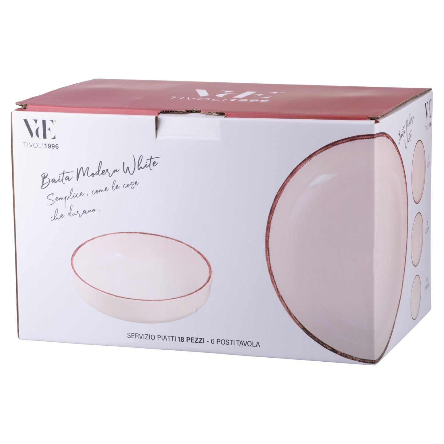 BAITA MODERN WHITE TABLE 18PCS - 5925741