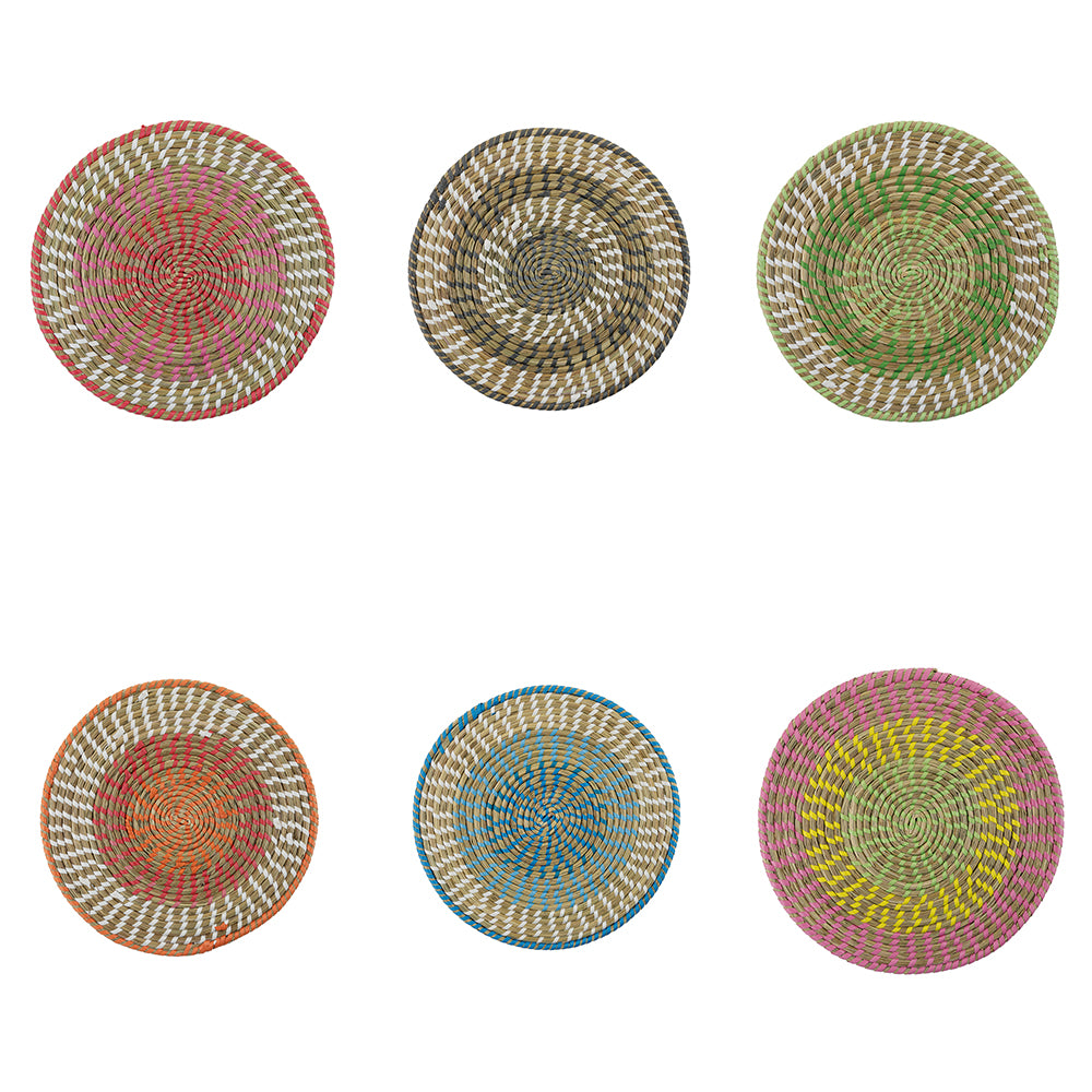 Straw weave round placemat Ø38 cm, Mexico