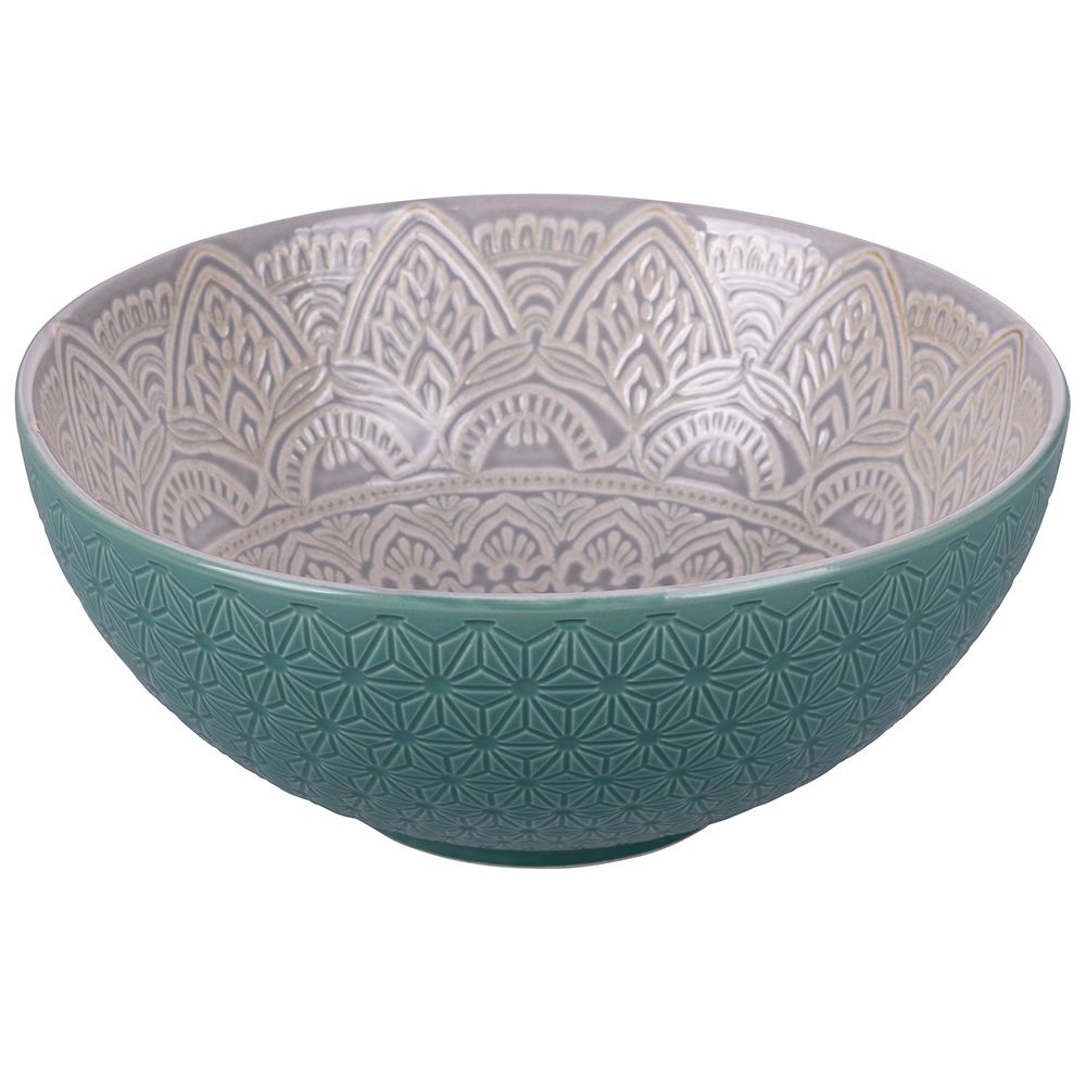 Baku White-grey salad bowl