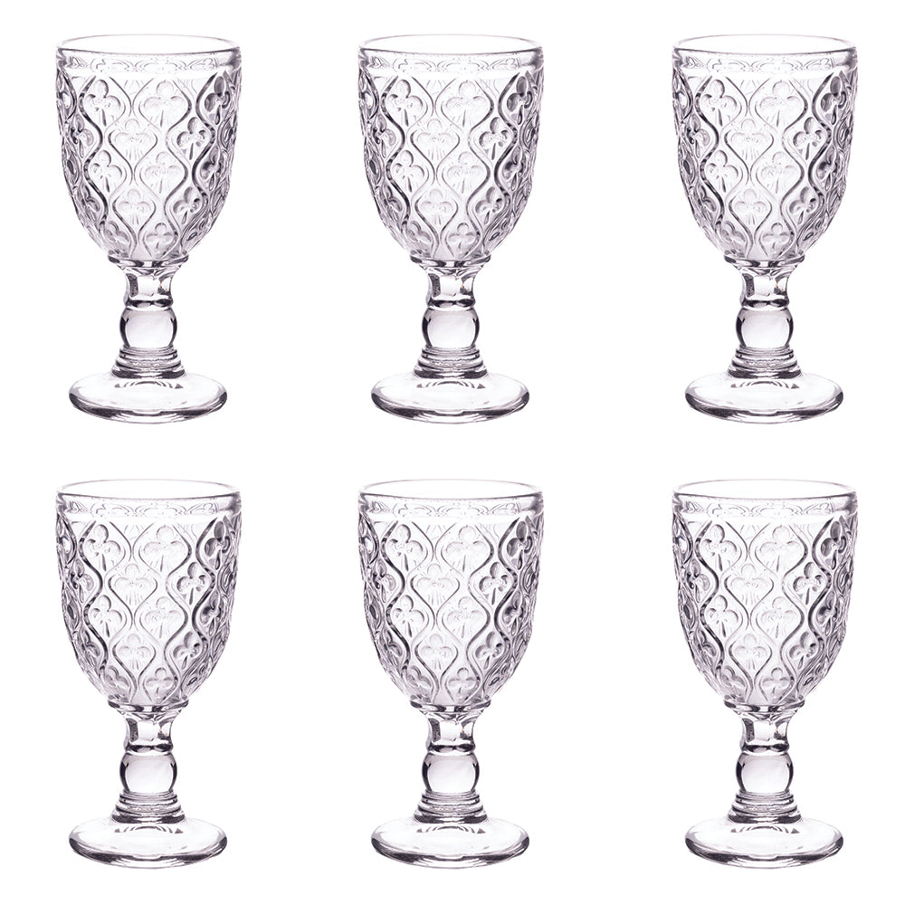 Marrakech Set 6 glass goblets 280 ml