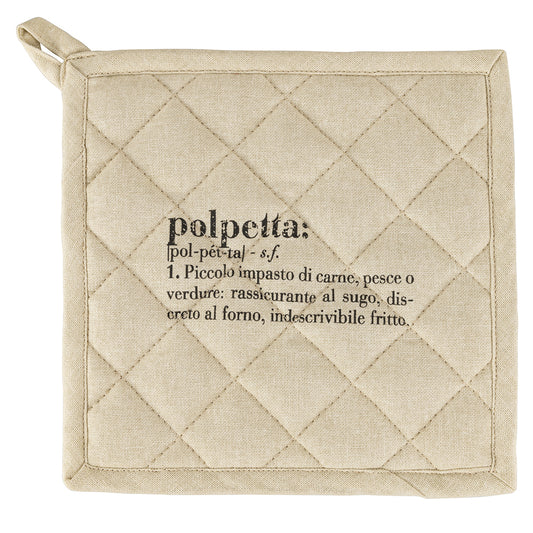 Cotton kitchen potholder 20x20 cm, Victionary Polpetta