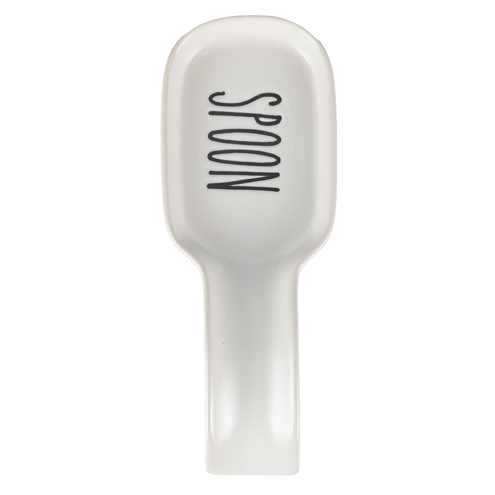 White stoneware Spoon rest, Urban Kitchen