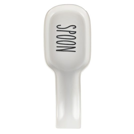 White stoneware Spoon rest, Urban Kitchen