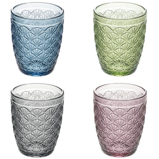 DECO SET 4 ASSORTED WATER GLASSES # - 5907125