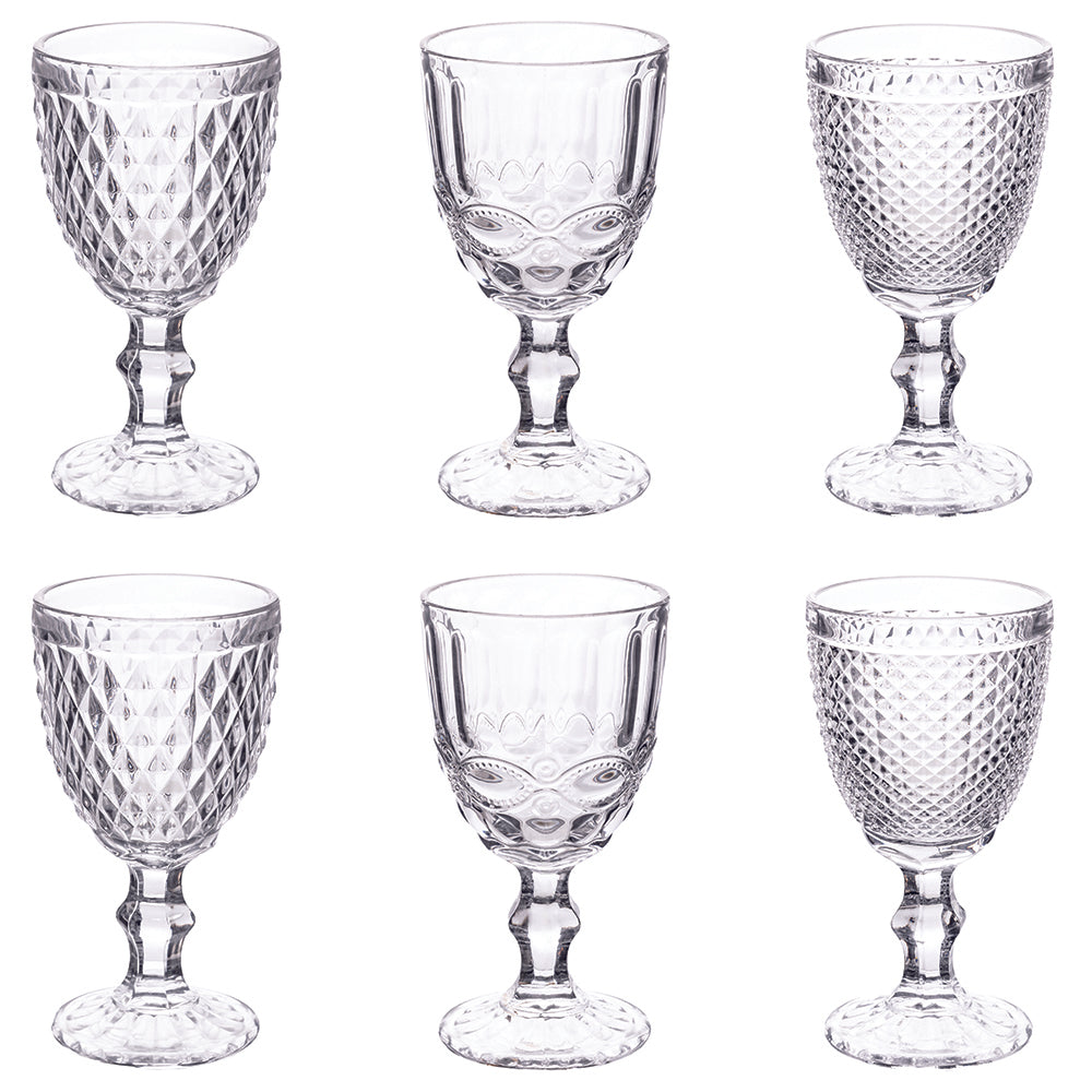 Blend Set of 6 glass wine glasses 300 ml