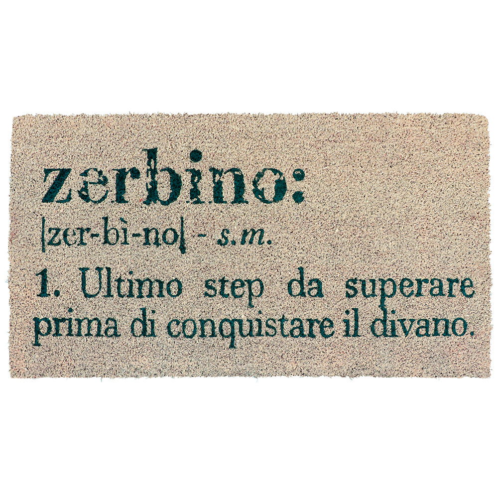 Coconut non-slip bottom doormat 70x40 cm, "Zerbino", Victionary