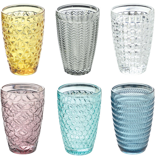 Geometrie Set 6 drink glasses, 380 ml