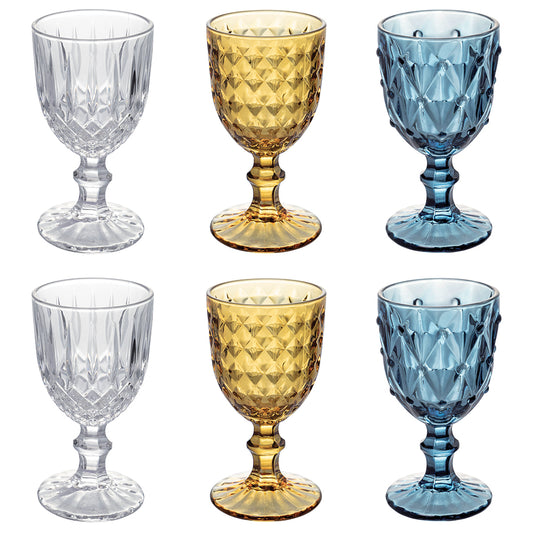 6 glass goblets Set 200 ml, Loire Chic