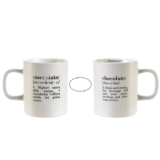 Chocolate 310 ml stoneware mug, Victionary