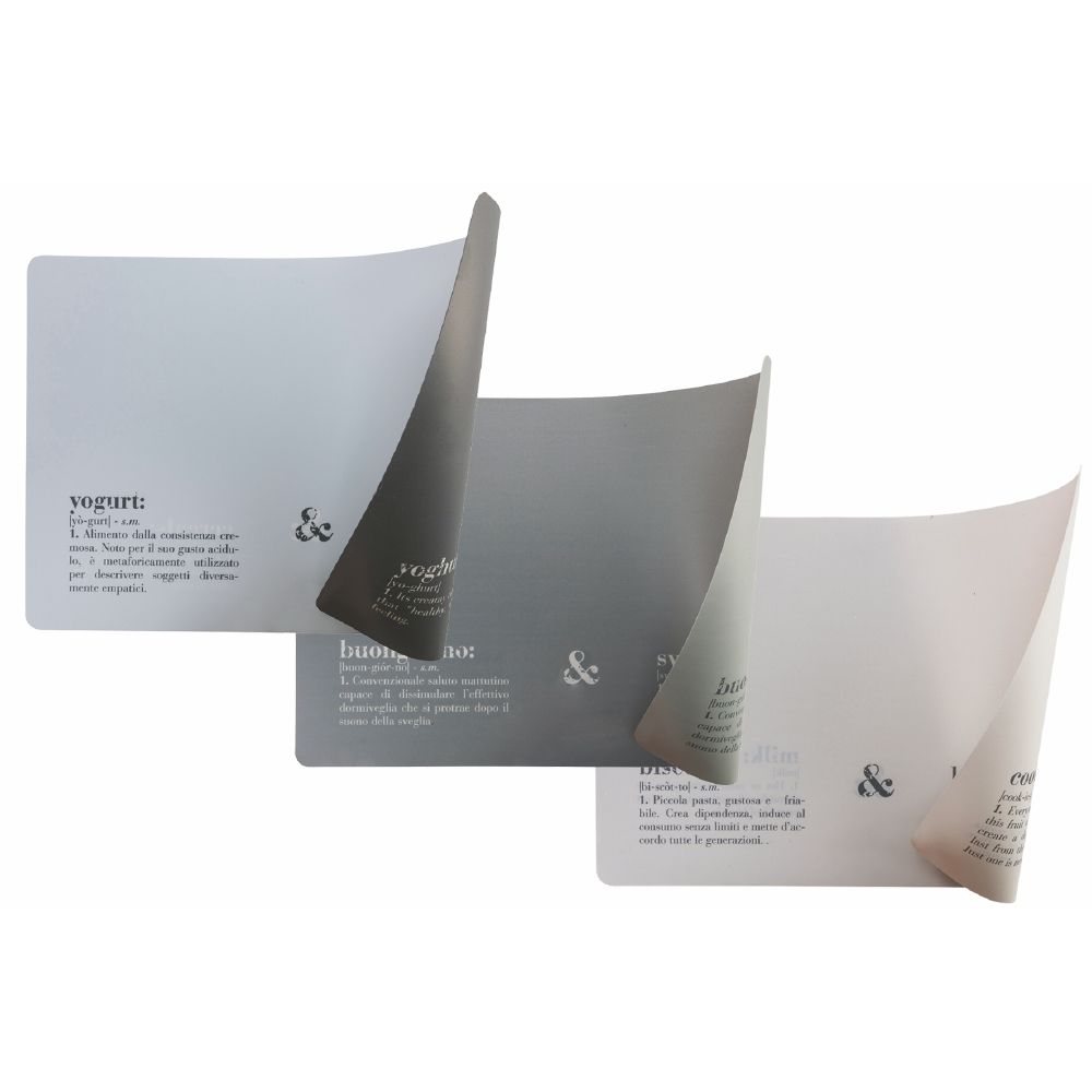 Italian/English" double-sided placemat 45x30 cm, Victionary