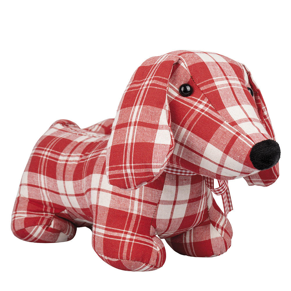 Xmas dog door stopper 1 kg in polyester