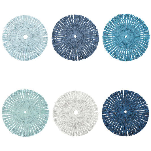 Round paper placemat Ø 38 cm, Shades of Ocean