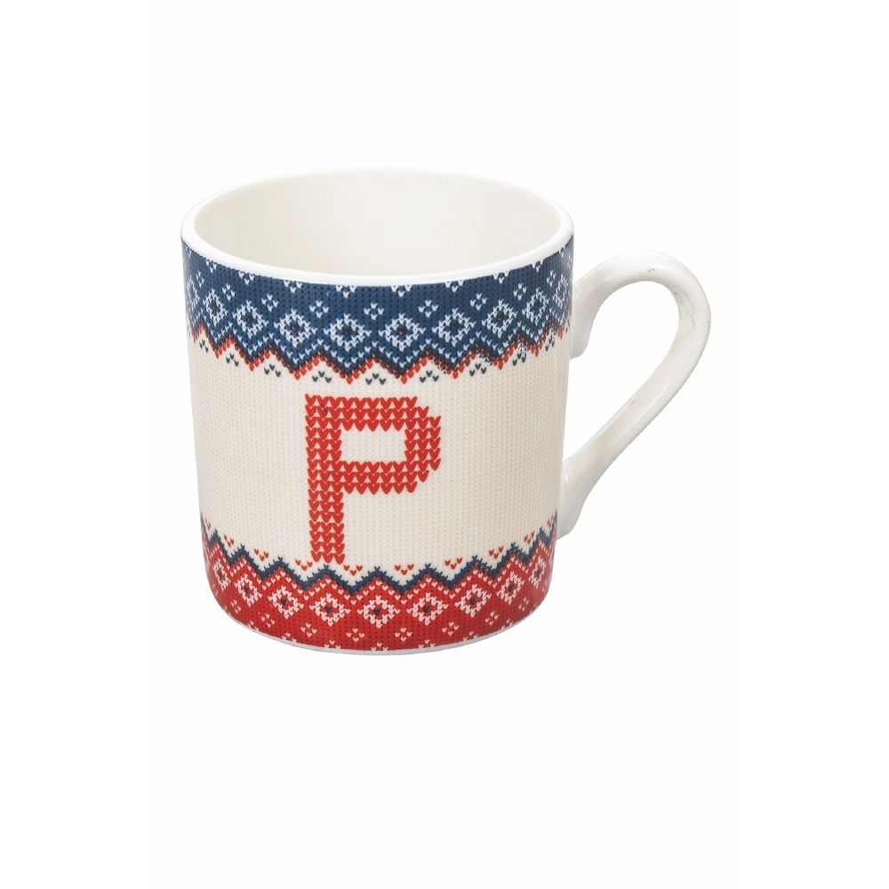 Monogram Winter P Coffee cup 90 ml in new bonechina