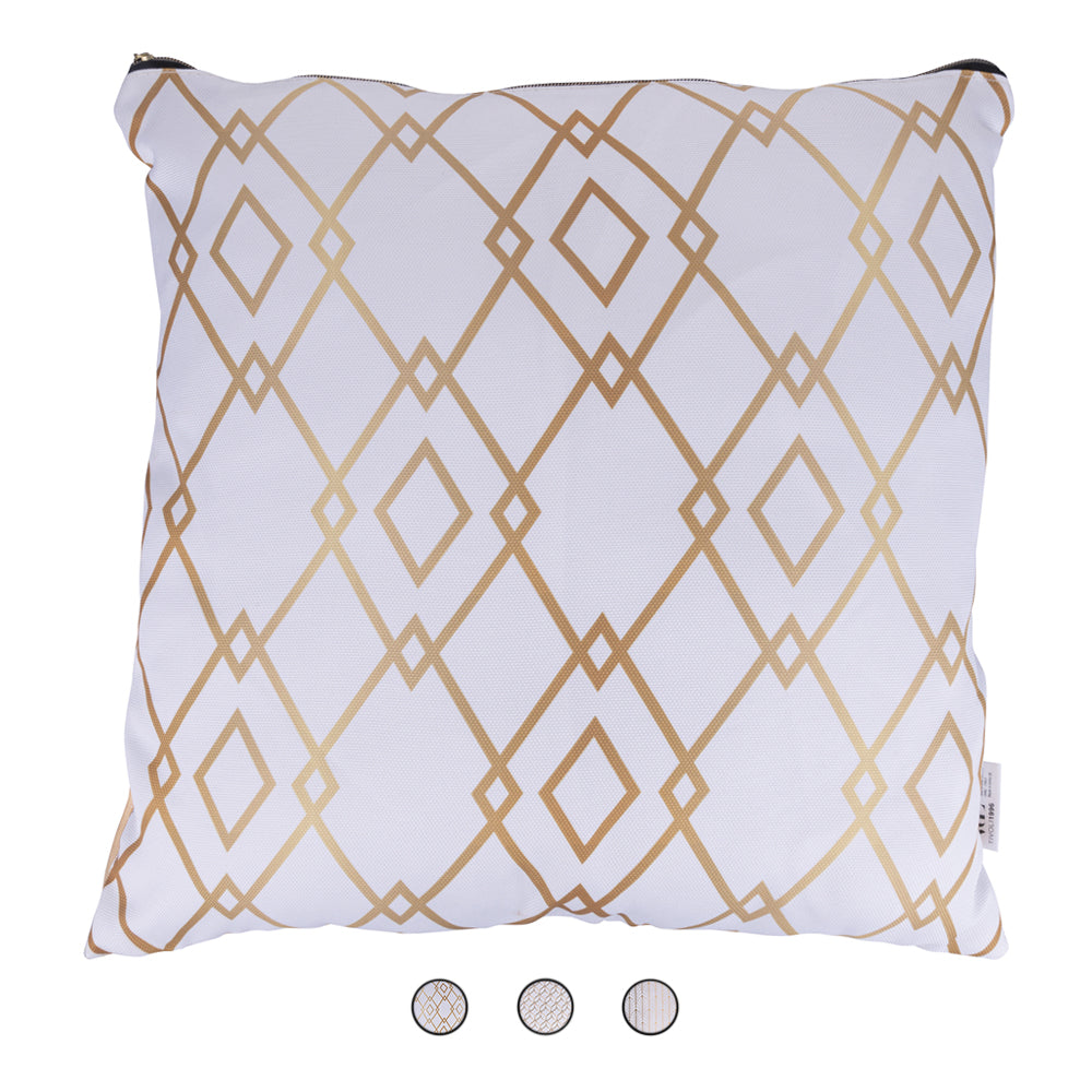 Furnishing cushion 45x45 cm double-face with removable zip cover, Charleston