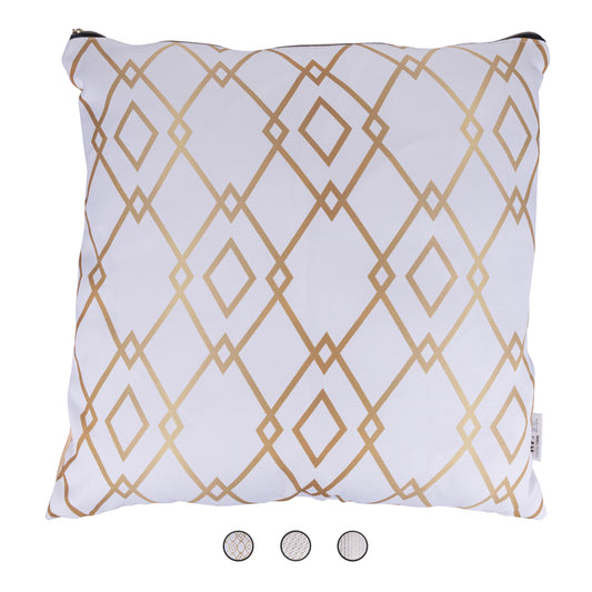 Furnishing cushion 45x45 cm double-face with removable zip cover, Charleston