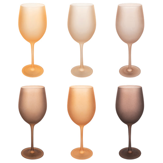 Set of 6 wine glasses Happy Hour