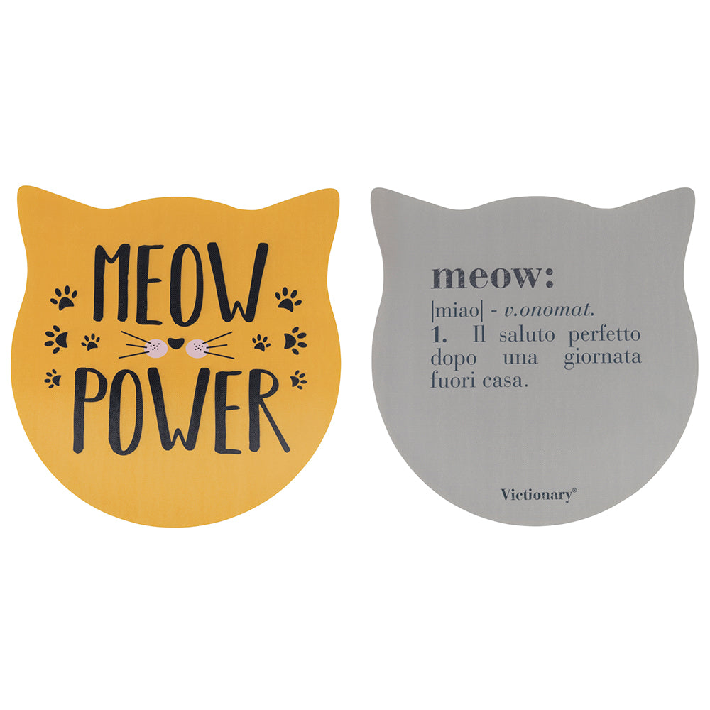 Stain-resistant breakfast placemat, Victionary Cats